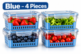 Fruit Storage Containers for Fridge (Set of 6)