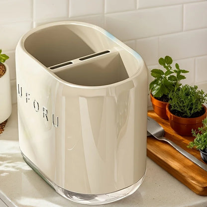Wall-Mounted Kitchen Utensil Holder – Space-Saving Chopstick & Cutlery Organiser