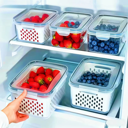 Fruit Storage Containers for Fridge (Set of 6)