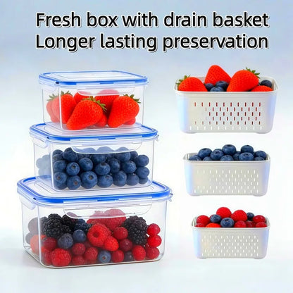Fruit Storage Containers for Fridge (Set of 6)