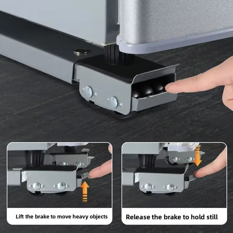 Adjustable Appliance Roller Stand – Heavy-Duty Washer & Fridge Base (2 Pack)