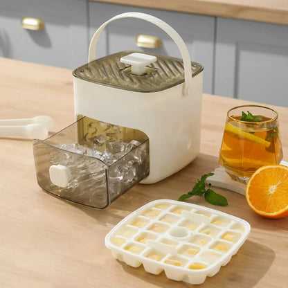48-Grid Reusable Ice Cube Tray – Easy-Release Ice Maker