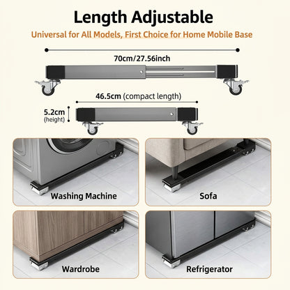 Adjustable Appliance Roller Stand – Heavy-Duty Washer & Fridge Base (2 Pack)