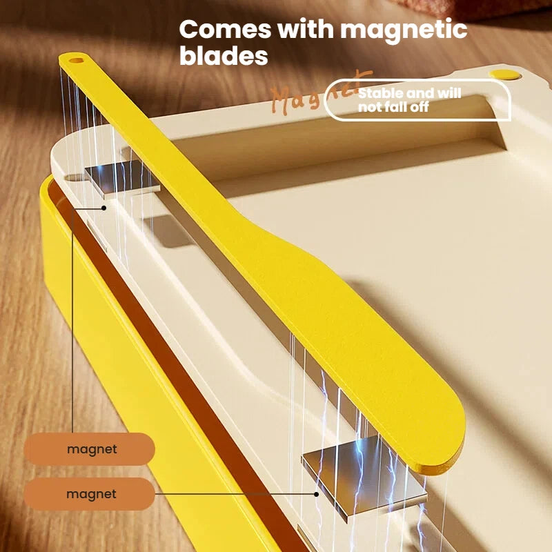 Kitchen Accessories Butter Cutting Storage Box Stainless Steel Slicing Grid Airtight Cheese Keeper With Bonus Butter Scraper