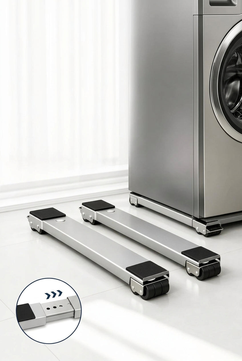 Adjustable Appliance Roller Stand – Heavy-Duty Washer & Fridge Base (2 Pack)
