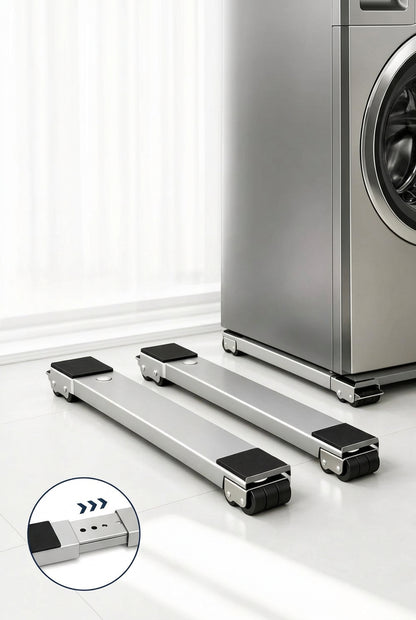 Adjustable Appliance Roller Stand – Heavy-Duty Washer & Fridge Base (2 Pack)