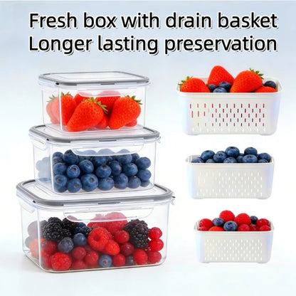 Fruit Storage Containers for Fridge (Set of 6)