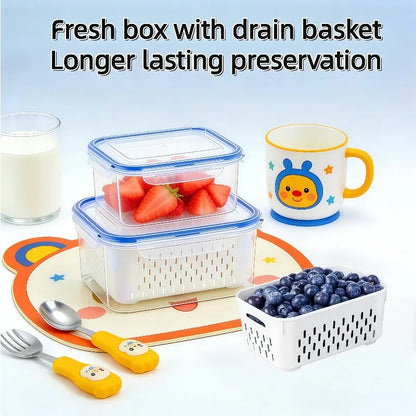 Fruit Storage Containers for Fridge (Set of 6)