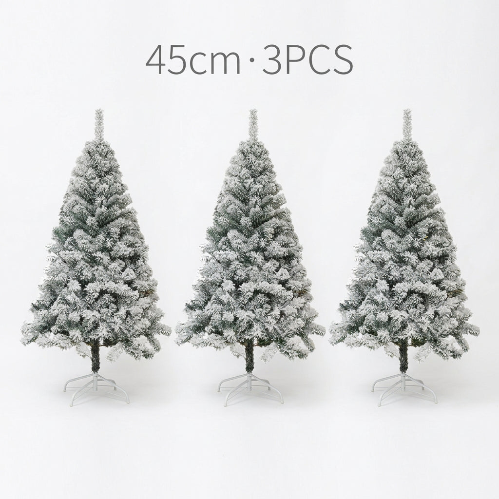 Snowy Flocked Artificial Christmas Tree – Realistic Frosted PVC Pine