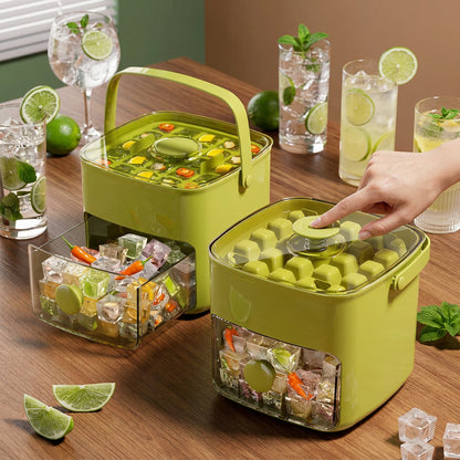 48-Grid Reusable Ice Cube Tray – Easy-Release Ice Maker