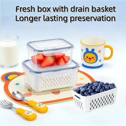 Fruit Storage Containers for Fridge (Set of 6)
